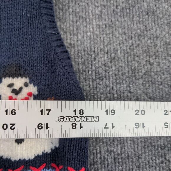 Capacity Womens Full Zip Christmas Sweater Cardigan Size M Blue Bulbs - Picture 6 of 11